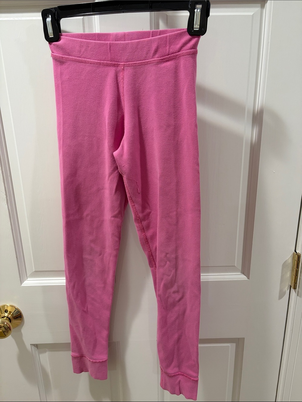 Hanna Andersson Pink Ribbed Leggings